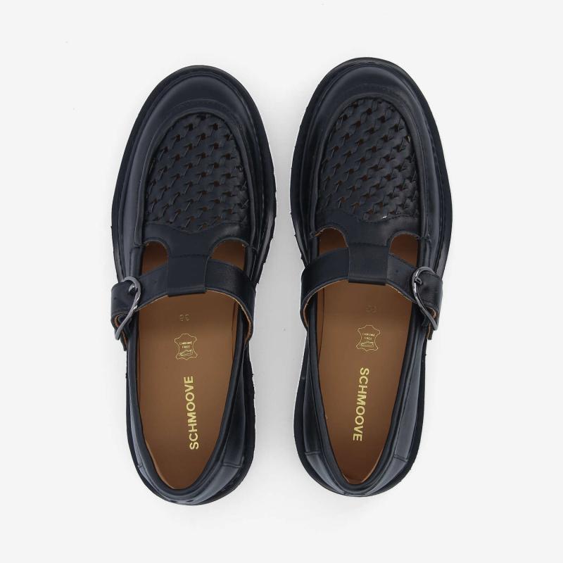 MYSEN BABIES W - NAPPA/WOVEN - NOIR